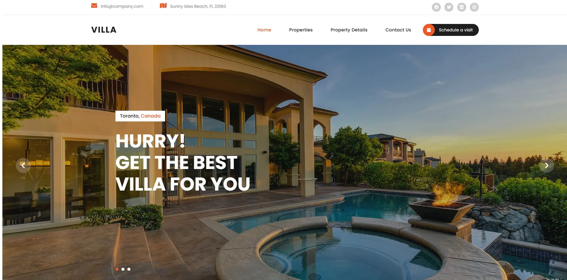 Villa Agency Template