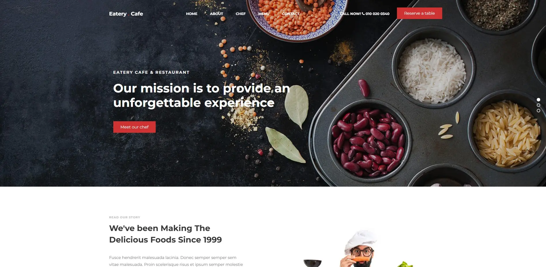 Eatery Template